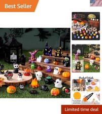 50pcs Halloween Mini Resin Figures 50 Styles Tiny Resin Figurines Little Smal... picture