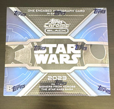 2023 Topps Star Wars Chrome Black Sealed Hobby Box picture