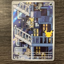 Alolan Meowth 139/128 30th Celebration 2026 IR Holo Rare Pokémon Card picture