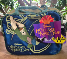 Vintage 1996 Disney Hunchback of Notre Dame Aladdin Lunch Box Thermos Kit NOS picture