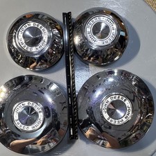 John Deere Hubcaps EXCELLENT VINTAGE picture