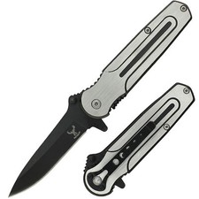 New Spring Assisted Stainless Steel Folding Pocket Knife Drop Point Blade picture