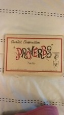 Carl Tait Proverbs Cocktail Conversation Napkins 1952 Pure Irish Linens (6)  picture
