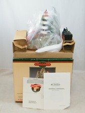 NEW 2000 MR CHRISTMAS WATERFALL LIGHTHOUSE PEACEFUL FOUNTAIN LIT LIGHTHOUSE picture