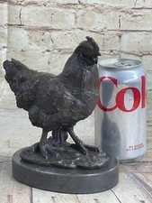 Handcrafted Abstract Modern Rooster Bronze Sculpture Crafted Milo Figurine Decor picture