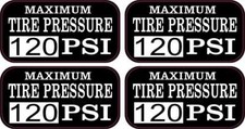 StickerTalk Maximum Tire Pressure 120 PSI Vinyl Stickers, 2 inches x 1 inches picture