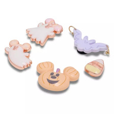 Disney Parks 2026 Crocs Halloween Mickey Minnie Cutie Ghost Jibbitz Set of 5 NEW picture