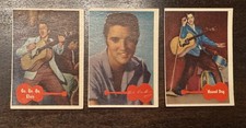 1956 Topps Elvis #1, #2, #26 Go, Go, Go, Checklist & Hound Dog Crease Free  picture