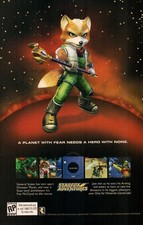 VINTAGE ADVERTISING FOX McCLOUD STARFOX ADVENTURES VIDEO GAME NINTENDO GAMECUBE picture