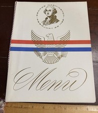 Menu Feb 22 1963 S.S America .United States Lines Washington's Birthday Dinner picture
