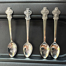 Bucherer of Switzerland Rolex Souvenir Spoon Set of 4 Silver Metal CB 68 picture