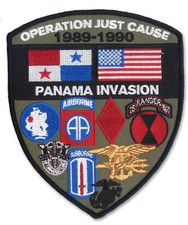 Large Operation Just Cause Patch 1989 Panama Merrowed Edge RANGER SEAL AIRBORNE picture