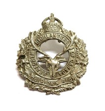 WWI Canadian CEF Glengarry Cap Badge, 17th Seaforth Highlanders, No Numbers picture
