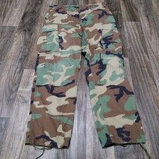 US Military Army Woodland BDU Cargo Trousers/Pants Medium Regular  picture