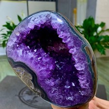 2.44LB  Natural Amethyst geode quartz cluster crystal specimen Healing picture