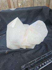Triple Point Clear Quartz Crystal Cluster XL Natural Form Specimen (9lb 2oz) picture