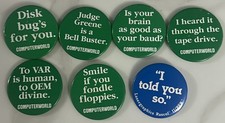 7 Computerworld Computer Humor Computer Dialogue PC Humor 7 - 2.25” Pinbacks picture