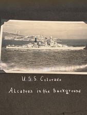 Original 1930s U.S. Navy Sailor Photo Album Lot USS Honolulu USS Colorado WWII picture
