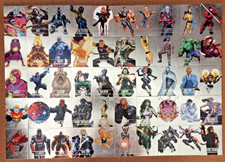 2022 Fleer Marvel Ultra Avengers MEDALLIONS Complete Set of 50 Cards #M1-M50 picture