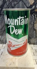 A1 Condition  1st Mountain Dew can *Pre-zip, Flat Top*  RARE Investment Quality picture