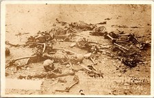 Mexican Revolution 1913 Battlefield Mexico Corpses Postcard unused 1910s picture