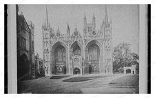 Peterborough Cambridgeshire Cathedral Standard Postcard COPY RPPC picture