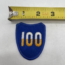 U.S. Military Army 100th Infantry Division Patch Insignia Full Color Merrowed picture