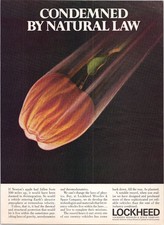 Lockheed Vintage Print Ad Apple Reentry Space Age Science Missile 1968 Red picture