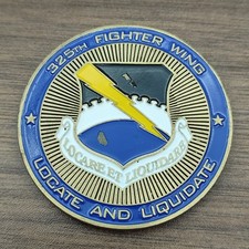 USAF 325th Fighter Wing Tyndall AFB  Florida Challenge Coin picture