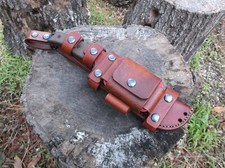 ESEE 6 CUSTOM LEATHER SHEATH (SHEATH ONLY) READ DESCRIPTION picture
