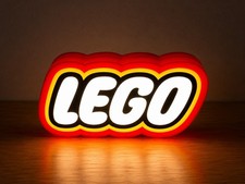 LEGO Logo LED Light Box USB Powered 3D Printed Desk Lamp Sign 9