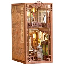 Cute Bee SZ01 Elegant Song DIY Wooden Book Nook Kit w/ LED Lighting picture