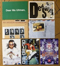 Lot 7 Vintage 1999-2000 NIKE Advertising Postcards Rare Foreign Football Soccer picture