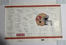 VINTAGE 1980s SF 49ers Anti Drug Poster RARE Jerry Rice Steve Young Joe Montana  picture