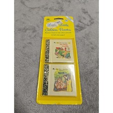 Vintage 1989 Little Little Golden Books Miniature Sets Pinocchio Snow White 4 Bk picture