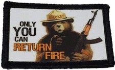 Only You Can Return Fire Morale Patch Funny Tactical Military USA Hook Badge picture