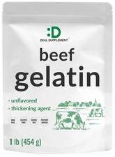 Unflavored Beef Gelatin Powder, 1lb – Grass Fed & 16 Ounce (Pack of 1) picture