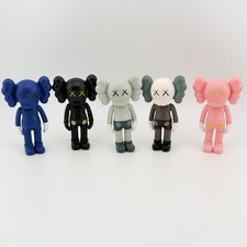 KAWS Companion Figure Set of 5 Mini Collectible Art Toys Blue Black Gray Pink picture