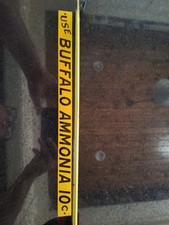 NOS 1915 Buffalo Ammonia 10 c TIN TACKER SIGN picture