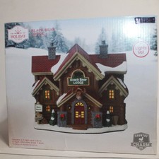 Holiday Time Country Charm Black Bear Lodge Christmas Village Building picture