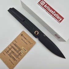 Artisan Cutlery Sirius Folding Knife AR RPM9 Black G10 Front Flipper 1849PBBK picture