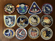 Apollo Patches Complete Set - All 12 Crewed NASA Missions Vintage Embroidered picture