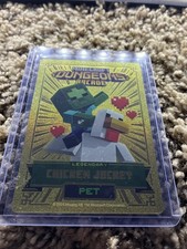 Minecraft Dungeons Arcade Series 5 Chicken Jockey Mint From Vending Box RARE picture
