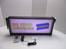 Blockbuster Be kind Rewind LED Display lighted sign lightbox Wall hanging Light picture
