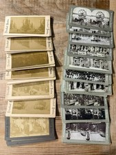 45 Lot Antique Stereoview Cards Cosmopolitan & Standard Series Travel Landmarks  picture