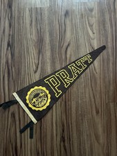 Vintage Pratt University Brooklyn NY Pennant 1950s 1960s Rare  picture