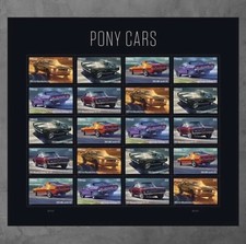 2022 USPS Pony Cars Stamps SC#5715-5719 -MNH- 100 PCS IN TOTAL picture