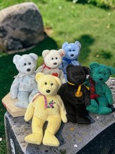 TY Beanie Babies Seasonal Bear Collector’s Lot- 6 Holiday Y2K VINTAGE 1999-2002 picture