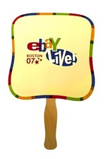 EBAY Live Boston 2007 EBAYANA Bidding Hand Fan SIgn MINT picture