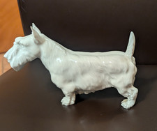 Vintage Meissen White Porcelain Scotch Terrier by Erich Oehme (With Ear Chips) picture